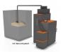 Preview: Pelletheizung Biopel Mini mit Reinigungsassistent im Komplett Set mit Vakuumsystem