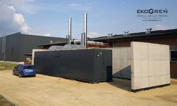 Mobiler Heizcontainer Industrie Seite